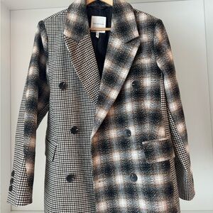 Avec Les Filles oversized blazer - tweed & plaid